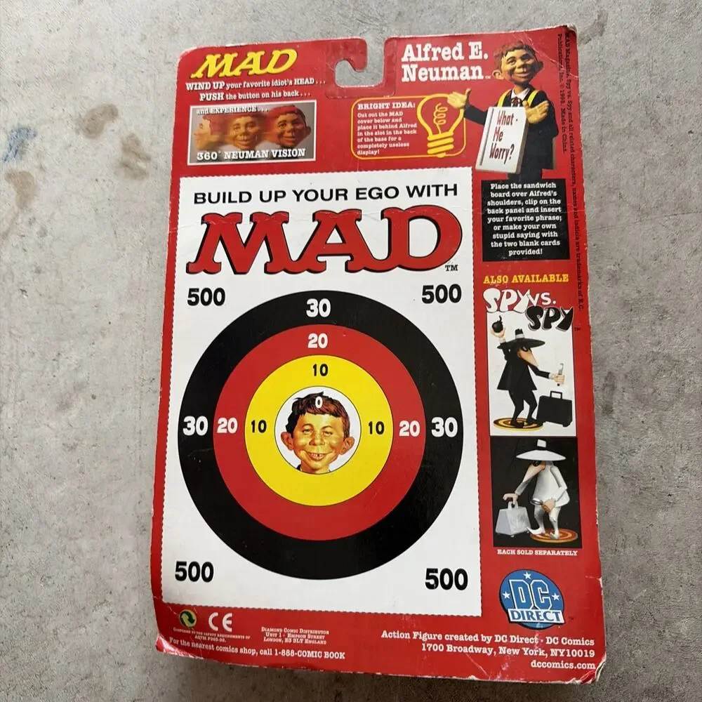 DC Direct MAD Magazine Alfred E. Neuman Action Figure - New Sealed 1998 Vintage
